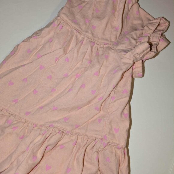 Cat & Jack Pink Heart Ruffle Top – Girls Large (10/12) Soft, Comfy Everyday - Picture 8 of 12